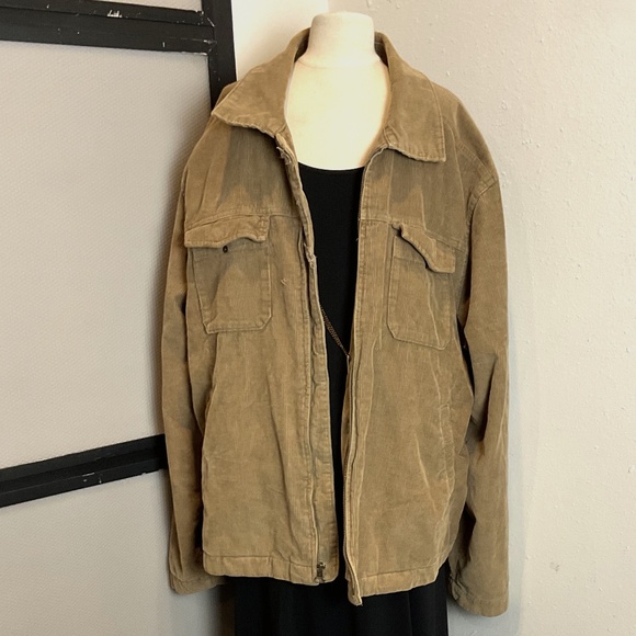 Vtg Bass Corduroy Zip Jacket Sz XL - Picture 1 of 3